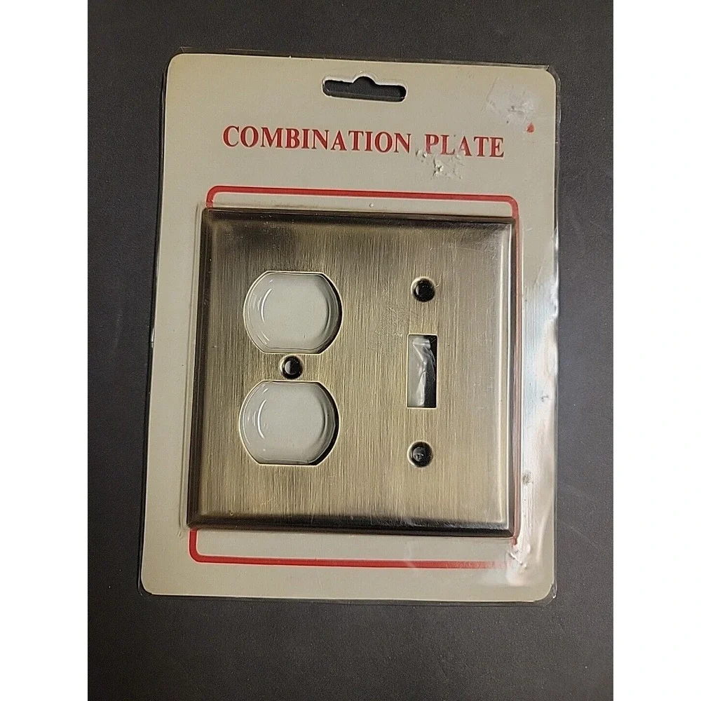 Solid Brass Vintage Wall Plate Switch And‎ Outlet